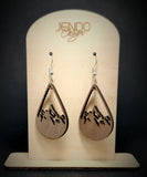 Wooden Mountain Earrings