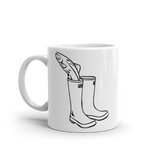 Salmon and Xtratuf coffee mug - available in 2 sizes