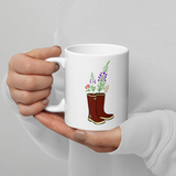 Xtratuff with wildflowers ceramic coffee mug - available in two sizes