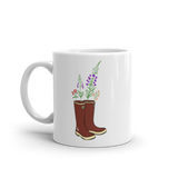 Xtratuff with wildflowers ceramic coffee mug - available in two sizes