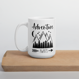 Adventure awaits coffee mug - available in 2 sizes